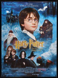 1s255 HARRY POTTER & THE PHILOSOPHER'S STONE French 1p '01 cool different cast montage!