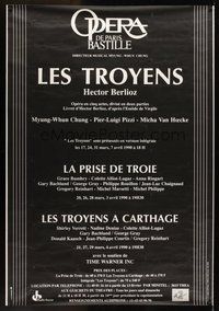 1s259 LES TROYENS opera French 1p '90 stage production of Hector Berloiz's opera!