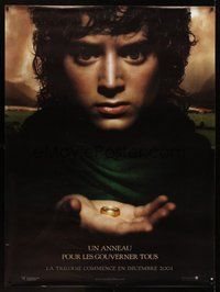 1s261 LORD OF THE RINGS: THE FELLOWSHIP OF THE RING Frodo teaser French 1p '01 J.R.R. Tolkien