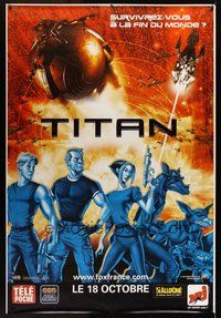 1s267 TITAN A.E. DS advance French 1p '00 Don Bluth sci-fi cartoon, get ready for the human race!