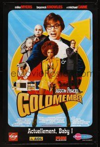1s250 GOLDMEMBER DS French 31x47 '02 Mike Meyers as Austin Powers, sexy Beyonce Knowles!