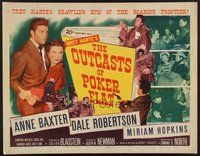 1s186 OUTCASTS OF POKER FLAT 1/2sh '52 Anne Baxter, Dale Robertson & Hopkins in Bret Harte story!