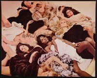 1s045 BEYOND THE VALLEY OF THE DOLLS color 16x20 still '70 Russ Meyer, c/u of 8 naked sexy girls!