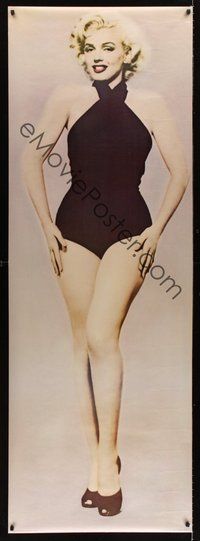 1s371 MARILYN MONROE 26x74 commercial poster '83 full-length portrait in sexy swimsuit!
