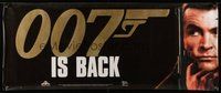 1s282 JAMES BOND COLLECTION video vinyl banner '95 Sean Connery, 007 is back!