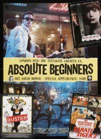 1t011 LOT OF 15 FOLDED GERMAN A1 POSTERS '86 - '92 Absolute Beginners, Single White Female & more!