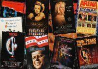 1t063 LOT OF 48 UNFOLDED AND FORMERLY FOLDED VIDEO ONE-SHEETS '90s Bette Davis collection & more!