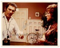 1t304 SYDNEY POLLACK signed color 8x10 REPRO still '80s directing Hoffman on the set of Tootsie!