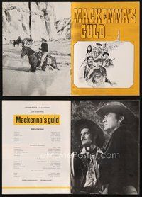 1t382 MacKENNA'S GOLD Danish program '69 Gregory Peck, Omar Sharif, Savalas, Newmar, different!