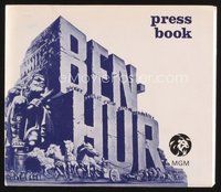 1t078 BEN-HUR English pressbook R69 Charlton Heston, William Wyler classic religious epic!