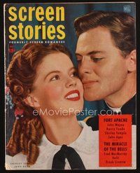 1t199 SCREEN STORIES magazine May 1948 romantic close up of Shirley Temple & John Agar!