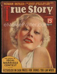 1t210 TRUE STORY magazine November 1935 portrait by Bradley!