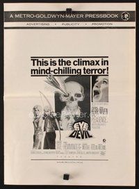 1t094 EYE OF THE DEVIL pressbook '67 Deborah Kerr, David Niven, Sharon Tate, mind-chilling terror!