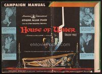 1t107 HOUSE OF USHER pressbook '60 Edgar Allan Poe's tale of the ungodly & evil!