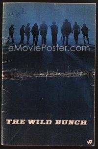 1t158 WILD BUNCH pressbook '69 Sam Peckinpah cowboy classic, William Holden & Ernest Borgnine!