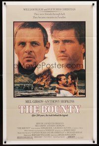 1w129 BOUNTY 1sh '84 Mel Gibson, Anthony Hopkins, Laurence Olivier, Mutiny on the Bounty!
