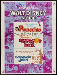 1w192 COMING SOON FROM WALT DISNEY STUDIO teaser 1sh '71 attractions, Pinocchio!