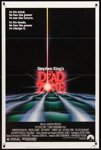 1w225 DEAD ZONE 1sh '83 David Cronenberg, Stephen King, he has the power to see the future!