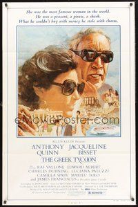 1w376 GREEK TYCOON 1sh '78 great art of Jacqueline Bisset & Anthony Quinn!