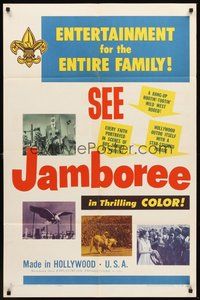 1w463 JAMBOREE 1sh '54 images of completely different short films, Boy Scouts of America!