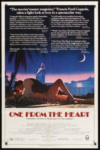 1w674 ONE FROM THE HEART 1sh '82 Francis Ford Coppola, Teri Garr, Raul Julia, Nastassja Kinski!