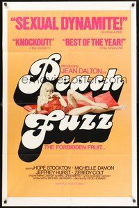 1w685 PEACH FUZZ 1sh '77 introducing sexiest Jean Dalton, the forbidden fruit!
