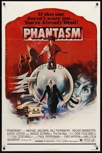 1w688 PHANTASM 1sh '79 if this one doesn't scare you, you're already dead, cool art by Joe Smith!