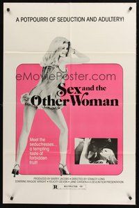 1w775 SEX & THE OTHER WOMAN 1sh '72 Peggy Ann Clifford, Maggie Wright, a potpourri of adultery!