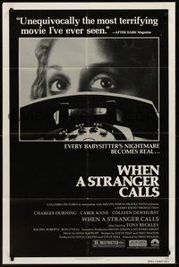 1w961 WHEN A STRANGER CALLS 1sh '79 every babysitter's nightmare becomes real!