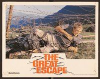 1x562 GREAT ESCAPE Aust LC R81 Steve McQueen caught in barbed wire in John Sturges classic!