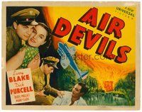 1x056 AIR DEVILS TC '38 aviators Larry Blake & Dick Purcell both love Beryl Wallace!