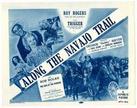 1x057 ALONG THE NAVAJO TRAIL TC R54 Roy Rogers, Dale Evans, Trigger, Gabby Hayes