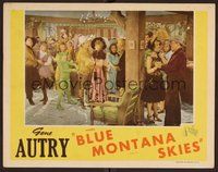 1x389 BLUE MONTANA SKIES LC R45 Gene Autry & Smiley Burnette at wacky dance!