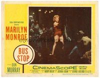 1x405 BUS STOP LC #2 '56 full-length sexy Marilyn Monroe performing on stage with band!