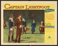 1x414 CAPTAIN LIGHTFOOT LC #3 '55 full-length Rock Hudson with cigar & gun about to duel!