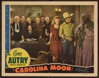 1x417 CAROLINA MOON LC '40 wild image of Gene Autry w/Smiley Burnette as woman in blackface!