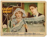 1x423 CAUGHT SHORT LC '30 Anita Page and man reading newspapers telling about 1929 market crash!