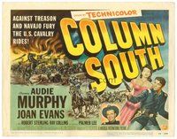 1x112 COLUMN SOUTH TC '53 cavalry man Audie Murphy against war-crazed Navajo!