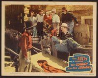 1x443 COWBOY & THE INDIANS LC #7 '49 great image of Gene Autry helping sick Native American!