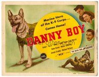 1x016 DANNY BOY TC '46 U.S. Marine K-9 Corps German Shepherd dog hero Ace in uniform!