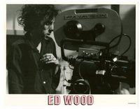 1x484 ED WOOD LC '94 great close up of director Tim Burton with Panavision camera!