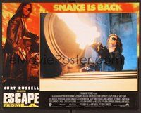 1x493 ESCAPE FROM L.A. LC '96 John Carpenter, c/u of Kurt Russell as Snake Plissken firing gun!