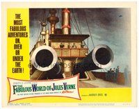 1x499 FABULOUS WORLD OF JULES VERNE LC #7 '61 cool image of giant cannons of ship's deck!