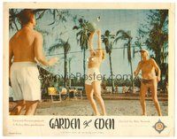 1x535 GARDEN OF EDEN LC '54 Florida nudist camp on the beach, topless female volleyball!