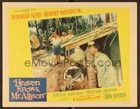 1x580 HEAVEN KNOWS MR. ALLISON LC #6 '57 Robert Mitchum w/knife hiding from Japanese soldiers!