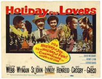 1x154 HOLIDAY FOR LOVERS TC '59 Jane Wyman, Jill St. John & Carol Lynley steal kisses in Brazil!