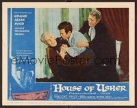 1x597 HOUSE OF USHER LC #3 '60 Harry Ellerbe tries to pull upset Mark Damon off of Vincent Price!
