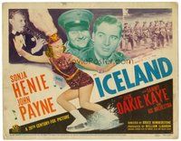 1x160 ICELAND TC '42 ice skating Sonja Henie, John Payne & Sammy Kaye w/clarinet!