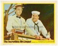 1x613 INCREDIBLE MR. LIMPET LC #8 '64 close up of Don Knotts standing with sailor!