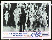 1x658 KISS ME, STUPID LC #7 '65 cool image of Dean Martin & sexy showgirls on stage!